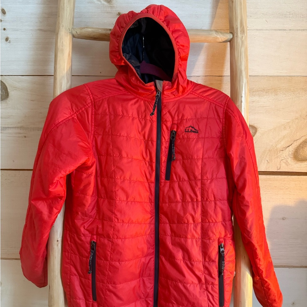 L.L. Bean Kids Red Puffer Jacket